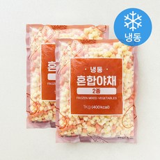아침과저녁 2종 혼합야채 (냉동), 2개, 1kg
