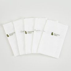 Bamboo Bebe 嬰兒溫和竹纖維經典紗布手帕 純淨款 5入
