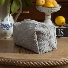 JCP 鑽石圖案布質面紙套, 灰色