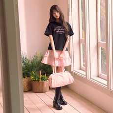 rolarola 女款荷葉邊迷你蛋糕裙