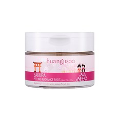 huangjisoo Sakura Peeling Radiance Pad 60p, 275克, 1個