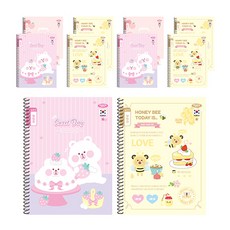 PENPIA 女童印花聯絡本 10入, 隨機出貨, 1組