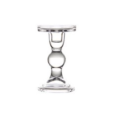 Jaber 玻璃蠟燭台 燭台 蠟燭架 大型, 透明