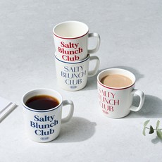 Modern House ON Salty Brunch 馬克杯 200ml 4件組, 1套, 混合色