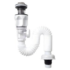 BaekJiSaengHwal 洗臉盆防臭多功能彈跳式一體型存水彎, 1組