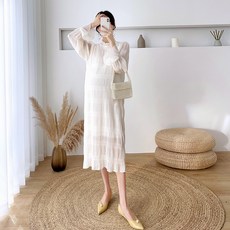 雪紡紗長版孕婦裝