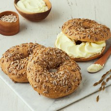 브로드카세 발효종 씨앗 통밀 베이글, 110g, 3개입, 1개