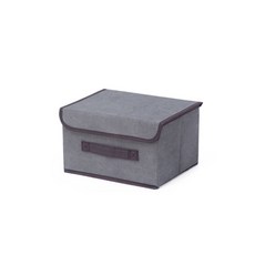 마켓에이 접이식 부직포 보관함, 그레이, 1개