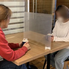 壓克力餐桌隔板, 半透明