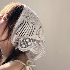 女款Market A Nami刺繡蕾絲頭巾