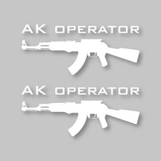 AK SUV 車貼 車身貼紙 中, 2個, 白色