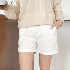 JAL BBA JEAN 女款簡約亞麻短褲