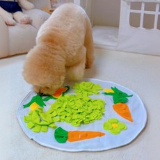 MAAH 狗狗圓形胡蘿蔔嗅聞墊, 1個, 混合色