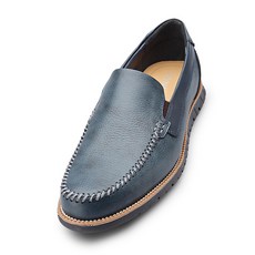 VONIN 牛皮U型縫線雙色染懶人鞋 SE244NV