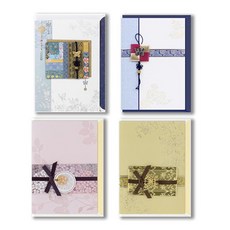 Somssi 韓國傳統卡片 4 件套, 混色, 1套