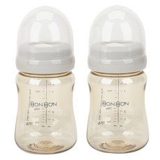 Dailylike BonBon PPSU奶瓶 200ml 2入, 無奶嘴, 淺灰色, 200毫升