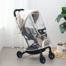 MOMNEST M型 標準便攜式嬰兒車防雨罩, 1個, 奶油色