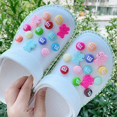 小熊洞洞鞋鞋扣+M&M's巧克力洞洞鞋鞋扣