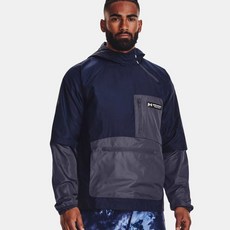 Under Armour 安德瑪 男款 UA RUSH 梭織套頭風衣 1373794-558