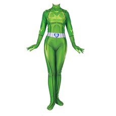 PARTY COSTUME 青少年用Girlspy綠色秘密服務少女服裝