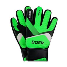 BOER SPORT 減震防滑五人制足球 足球守門員手套 左右手通用 普及款, 綠色