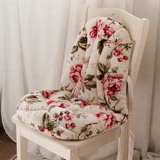 餐椅用靠墊, 06花卉印花B