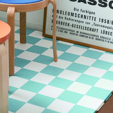 banaco Coze 彩色甲板磚 4片組 12.6 x 12.6 cm, 10套, 白色, 藍色