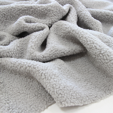 릴리패브릭 스무디 단면 양털 원단, 그레이카키, 1개