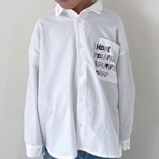 Neul兒童款印染長袖襯衫