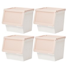 하우스레시피 피카 슬라이딩 박스 L, 핑크, 4개입