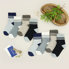 비단길 아동용 S시피라인 통파일 양말 8켤레 세트