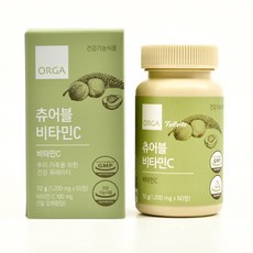 Orga Whole Foods 維他命C咀嚼錠 72g, 1罐