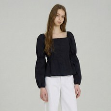 ab.plus 女款露肩傘狀下擺泡泡袖上衣 LSA5MB45