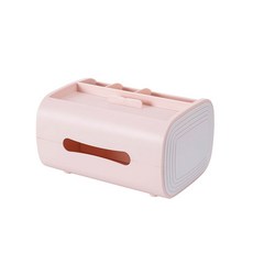 라운드 미니멀 안경 거치 티슈케이스 B_RD_112, 핑크, 1개