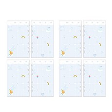 lucalab Care Bears Archive 6孔活頁補充內頁 月計畫 B 4p, 16張, 1套