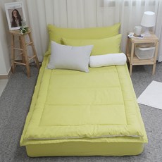 Eroom N 溫和超細纖維防滑床罩, 檸檬綠