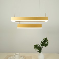 LED 사각 2단 40W, 골드