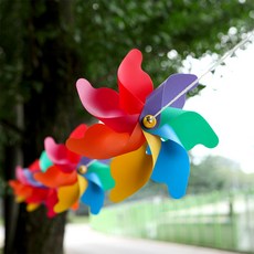 파티공구 24cm 바람개비 가랜드 7.5m, 혼합색상, 1개 혼합색상, 1개