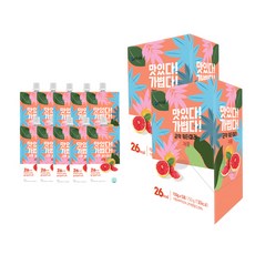 Malgeunnail 低卡蒟蒻果凍飲 葡萄柚口味 5入, 750g, 2組