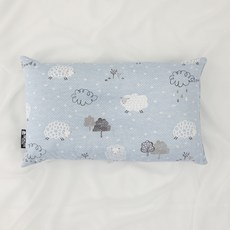 BEAUTE HOUSE 莫代爾棉印花枕頭, 雲藍色