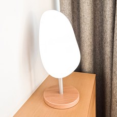 S&Design 波浪木質化妝鏡 角度可調 高度可調 桌上鏡, 混合色