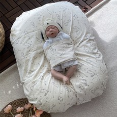 제이앤제나 역류방지 쿠션커버 + 쿠션솜 세트, 래빗내츄럴