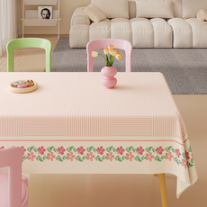 델리리움 산뜻한 플라워 패턴 방수 고급 식탁보, type 20, 1개, 120 x 160 cm