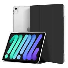 아이엠듀 슬림 반투명 스마트커버 태블릿PC 케이스, 블랙