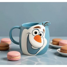 Skater 角色臉部馬克杯 CHMGD4 雪寶, 1個, 390ml, 混合色