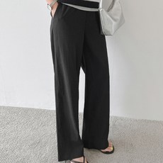 로미스토리 빅사이즈 캐주얼 주름 밴딩 팬츠