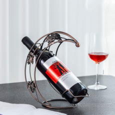 Allincell 摩登家用紅酒架 21 x 11 x 25 cm, 月光古銅, 1個