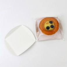 Inp 方形餅乾翅膀型底座 白色 9號 8.7*8.7*1.5cm+OPP黏貼餅乾袋 12*12cm組, 50套