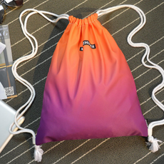 Star 漸層運動束口袋, 款式 05 橙紫色