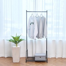 CASAMARU 移動式輕型掛衣架, 黑色